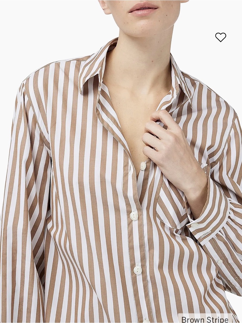 rag & bone Maxine Cotton striped bilutton down blouse Sz lg - Picture 11 of 12